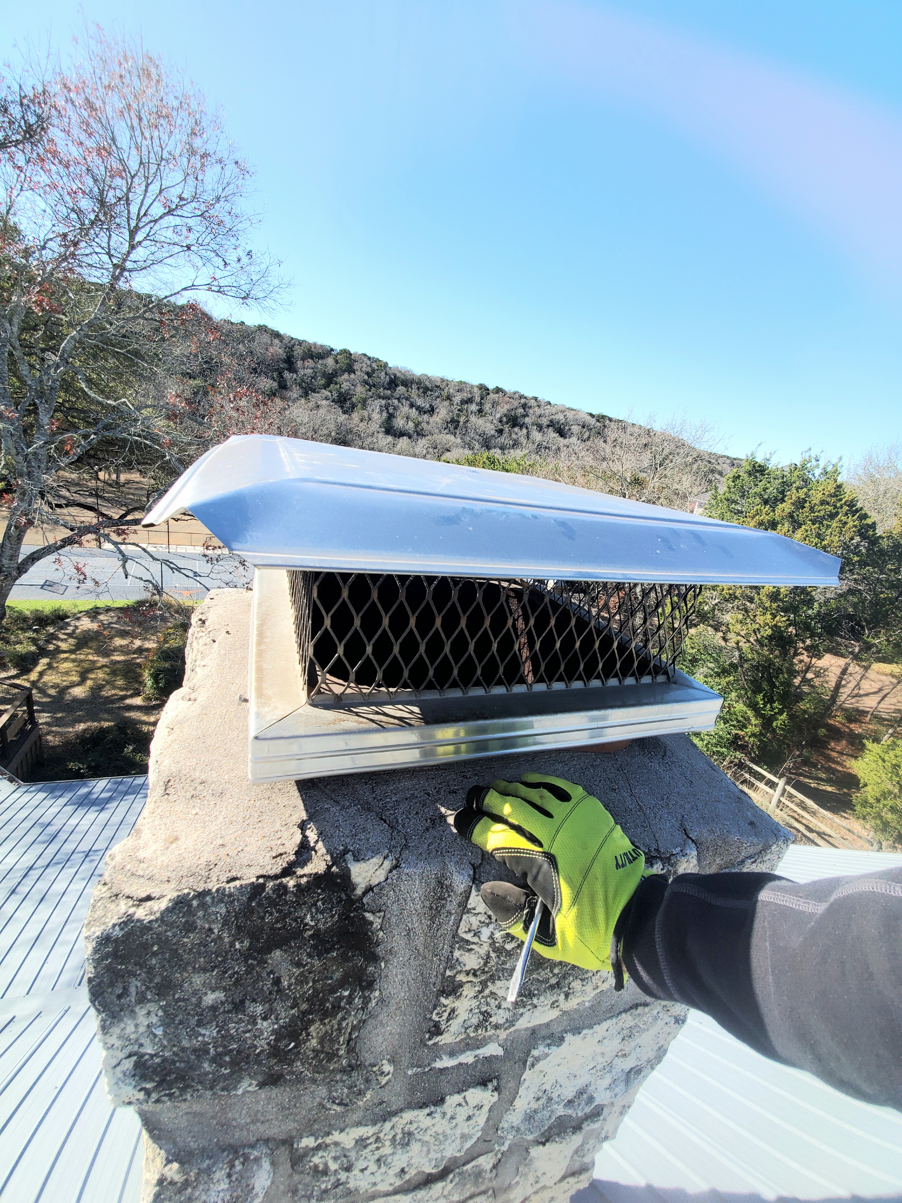 Fireplace Chimney Flue Cap Replacement Repair in Austin, Texas (Image Not Found) 