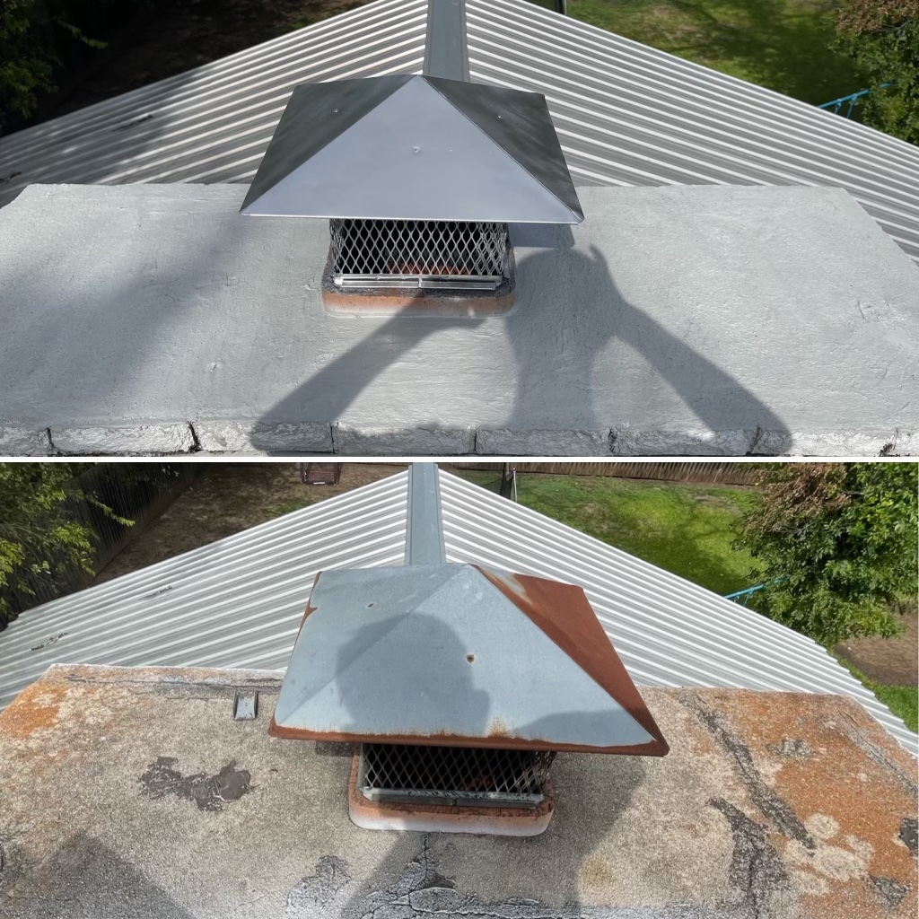 New Chimney Cap Masonry Repair (Image Not Found)